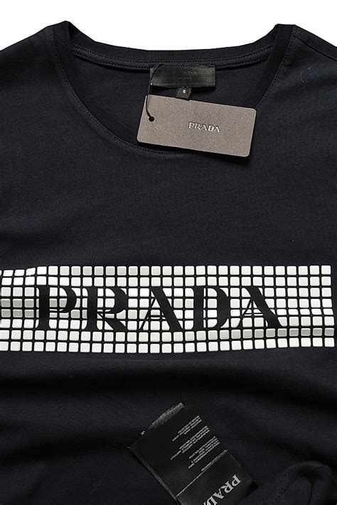 navy prada t shirt|Navy Cotton T.